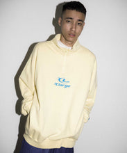 Load image into Gallery viewer, EMBROIDERY LASER HALF ZIP SWEAT

