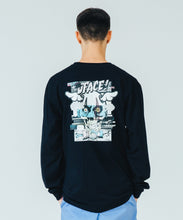 Load image into Gallery viewer, XLARGE x D*FACE L/S STRIPE SKULL RENDER POCKET TEE

